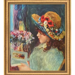 Ars mundi Alle Werke<Auguste Renoir: Bild »Lesendes Mädchen« (1886), gerahmt