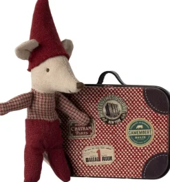 Kinder Maileg Nikolausgeschenke|Kuscheltiere & Puppen<Baby-Weihnachtsmaus im Koffer