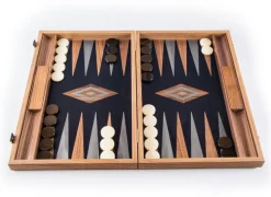 Kinder MANOPOULOS Spiele & Puzzle|Spiele Für Erwachsene<Backgammon, Schwarzeiche mit Walnussintarsien