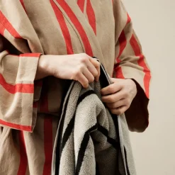 ferm LIVING Bettwäsche & Handtücher<Bademantel »Field«, Baumwolle & Leinen