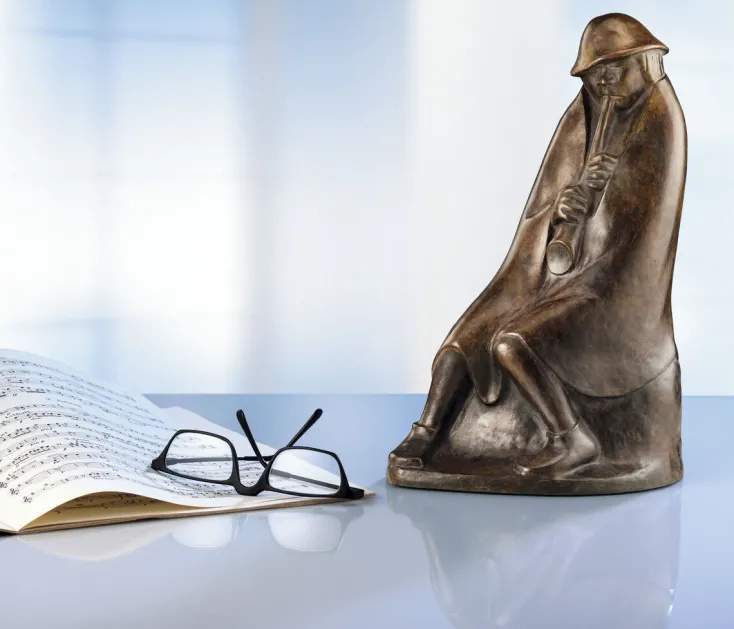 Ars mundi Alle Skulpturen|Bronze<Barlach, Ernst: Skulptur »Der Flötenbläser«, 1936