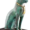 Ars mundi Kunstbronze & Stahl<Bastet-Katze mit Collier