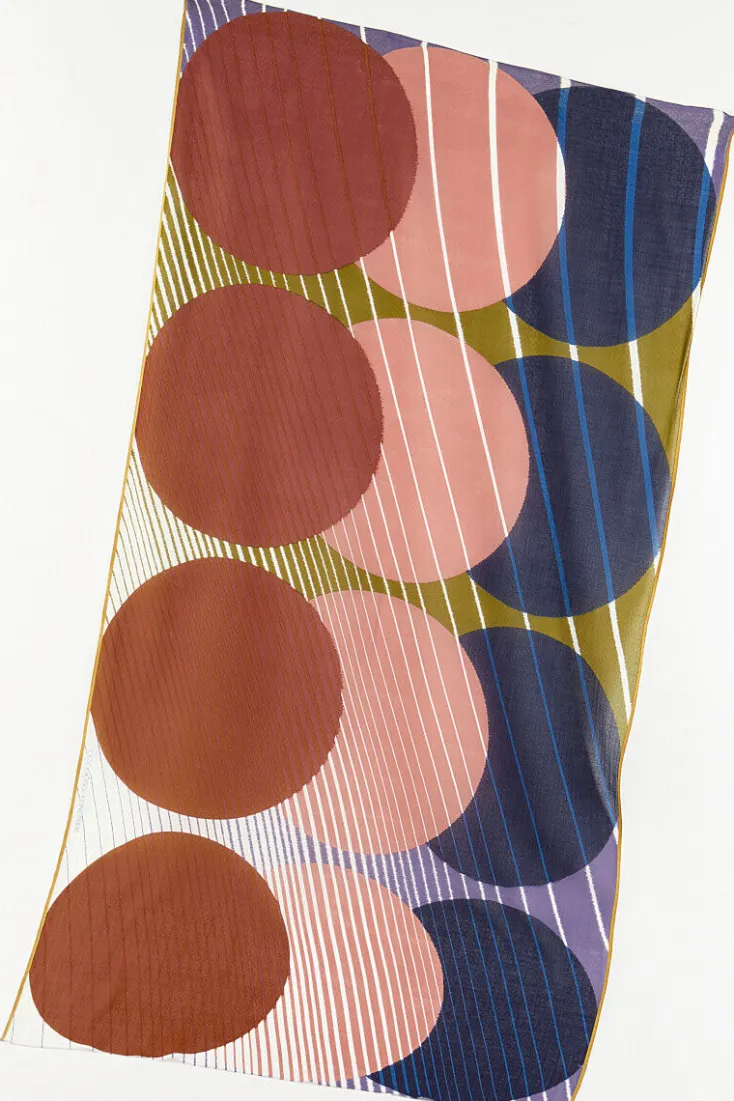 Mapoésie Baumwolle & Leinen<Baumwollschal »Cinetique«