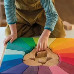 Kinder GRIMM’S Holzspielzeug<Bauspiel »Regenbogenlöwe«