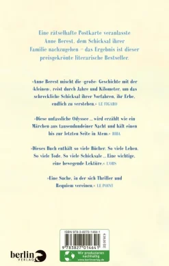 ZEIT Buchhandlung Romane<Berest, A: Postkarte