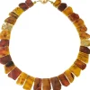 Ars mundi Goldschmiedeschmuck<Bernsteincollier »Amber«