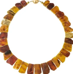 Ars mundi Goldschmiedeschmuck<Bernsteincollier »Amber«