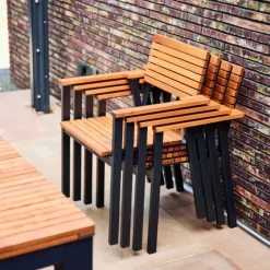 Sienagarden Gartenmöbel<»Bozen« Stapelsessel