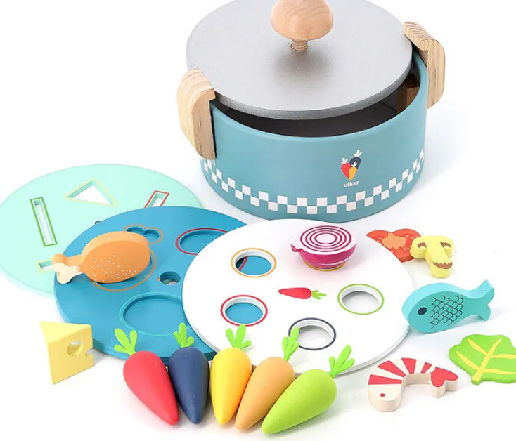 Kinder VILAC Nikolausgeschenke|Holzspielzeug<Bunter Spielkochtopf