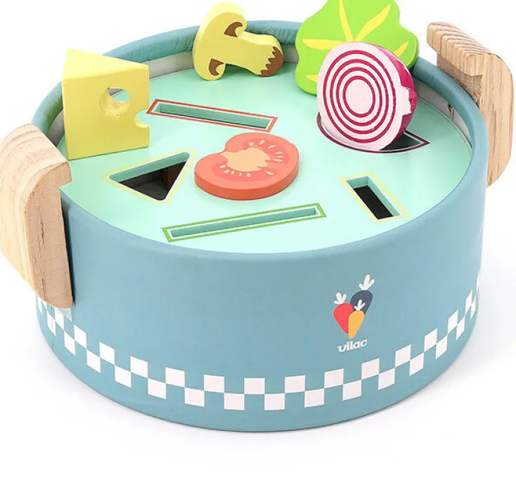 Kinder VILAC Nikolausgeschenke|Holzspielzeug<Bunter Spielkochtopf