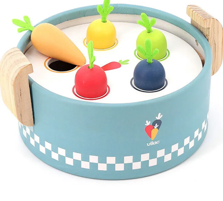 Kinder VILAC Nikolausgeschenke|Holzspielzeug<Bunter Spielkochtopf