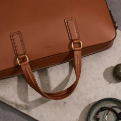 MISMO Businesstaschen<Businesstasche »MORRIS«, Naturbraun