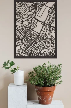 City Shapes Wandbilder & Wanddekoration<Citymap »Stuttgart« aus Holz