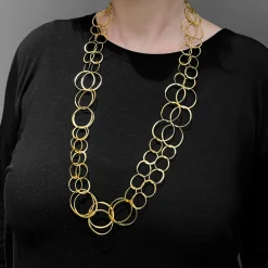 Antje Liebscher Goldschmiedeschmuck<Collier »Goldring« aus vergoldetem Silber