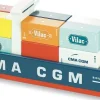 Kinder VILAC Holzspielzeug<Containerschiff aus Holz »ity«