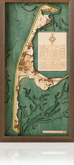 CUTTING BROTHERS Wandbilder & Wanddekoration<3-D Holzkarte »Sylt«