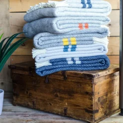 Tweedmill Decken & Kissen<Decke »Fishbone«, 2 Streifen