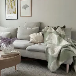 Wool Only Decken & Kissen<Decke »Ginkgo«