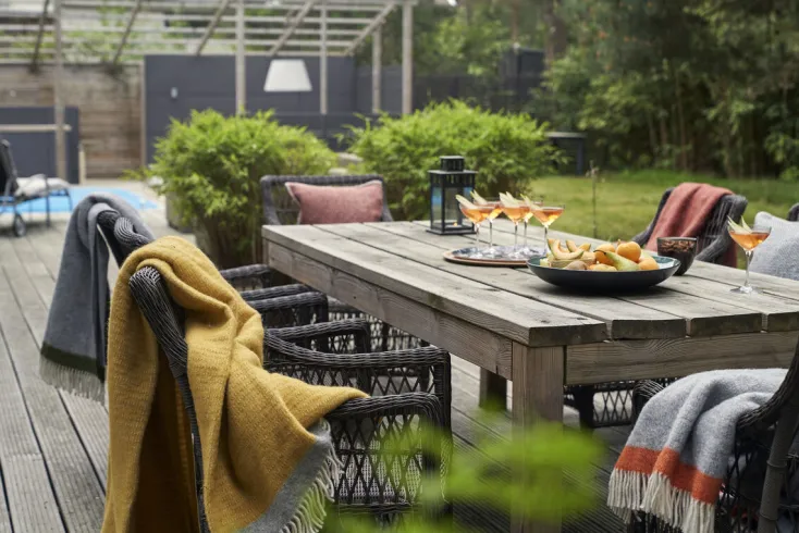 Klippan Yllefabrik Decken & Kissen<Decke »Hampus«