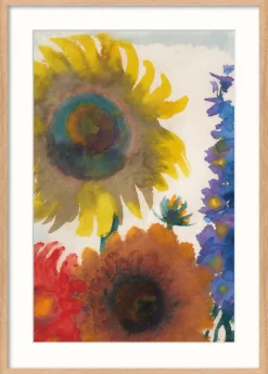 Ars mundi Alle Werke<Emil Nolde: »Sonnenblumen und Rittersporn«, 1935
