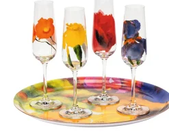 Ars mundi Keramik & Gläser<Emil Nolde: 4-teiliges Sektgläserset »Sommerblumen«