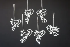 Silke Decker Dekoration & Vasen<6er-Set Porzellanvögel