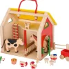 Kinder GOKI Holzspielzeug|Spiele Für Kinder<Farmhaus im Koffer mit Zubehör