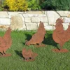 Ars mundi Gartendekoration|Alle Skulpturen<Gartenfiguren »Hühnerfamilie«