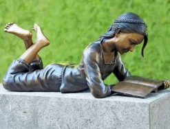 Ars mundi Alle Skulpturen|Garten<Gartenskulptur »Lesendes Mädchen«