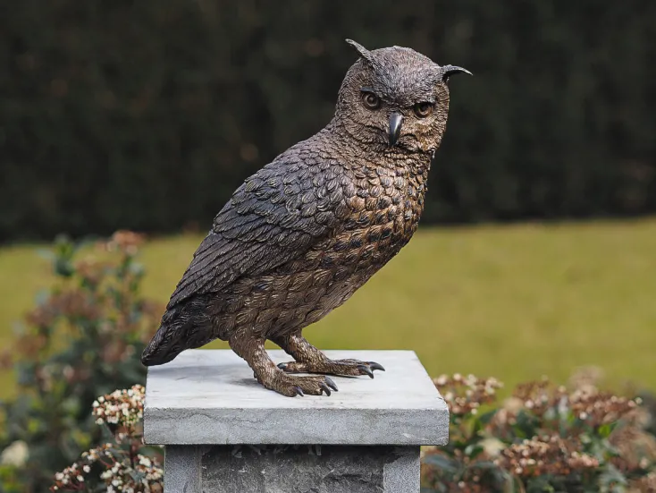 Ars mundi Alle Skulpturen|Bronze<Gartenskulptur »Waldeule«