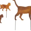 Ars mundi Gartendekoration<Gartenstecker »Katzenfamilie«, 3er-Set
