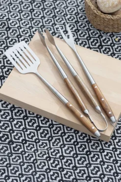 Garden Trading Zubereiten & Servieren<Grillbesteck (3er Set) aus Akazienholz