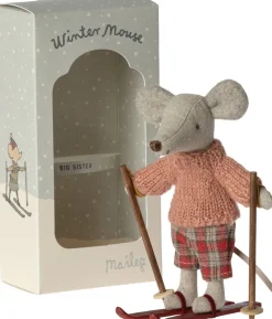 Kinder Maileg Weihnachtsgeschenke|Kuscheltiere & Puppen<Große Schwester Wintermaus mit Ski