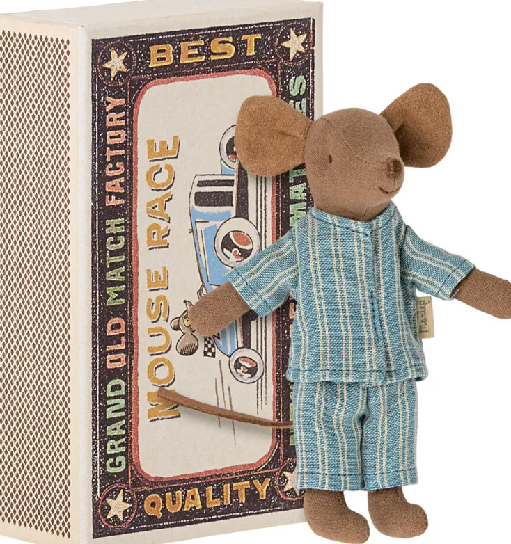 Kinder Maileg Kuscheltiere & Puppen<»Großer Bruder Maus« in Streichholzschachtel
