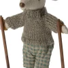 Kinder Maileg Weihnachtsgeschenke|Kuscheltiere & Puppen<Großer Bruder Wintermaus mit Ski