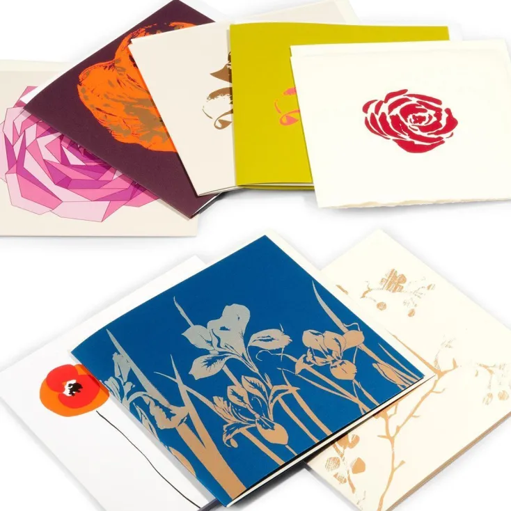 Bethge Concept Papier & Karten<Grußkarten-Set »Blumige Grüße«, 8-teilig