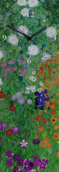 Ars mundi Künstleruhren|Wand- & Tischuhren<Gustav Klimt: Wanduhr »Bauerngarten, 1905-1907«