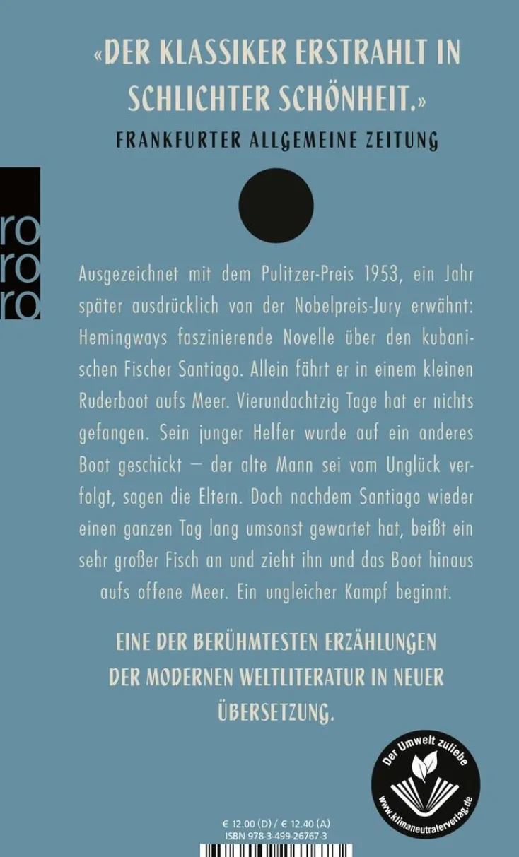 ZEIT Buchhandlung Romane<Hemingway, E: Der alte Mann und das Meer