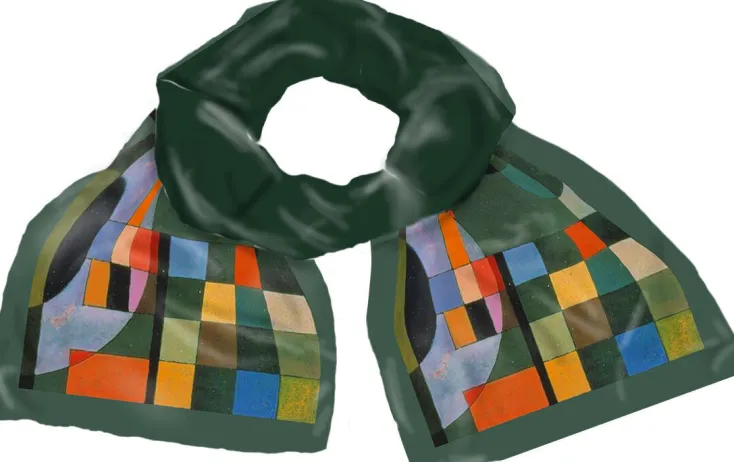 Ars mundi Künstlertücher<Herrenschal »Gegengewichte«, nach Kandinsky