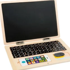 Kinder Small Foot Holzspielzeug<Holz Laptop mit Magnettafel