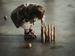 Kinder Wooden Story  Holzspielzeug|Spielzeug Für Draußen<Holzkegel Set