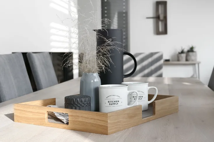 HEY-SIGN GmbH Zubereiten & Servieren<Holztablett mit Filz