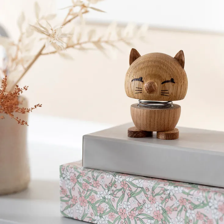 Hoptimist Skulpturen & Dekoration|Dekoration & Vasen<»Cat« Eiche