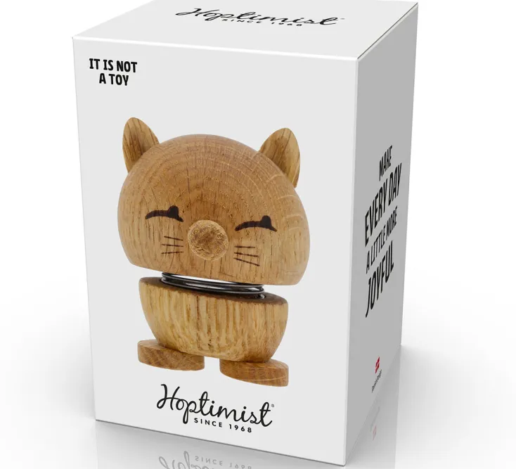 Hoptimist Skulpturen & Dekoration|Dekoration & Vasen<»Cat« Eiche