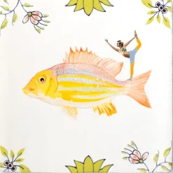 StoryTiles Wandbilder & Wanddekoration<Keramikfliese »Im Flow«