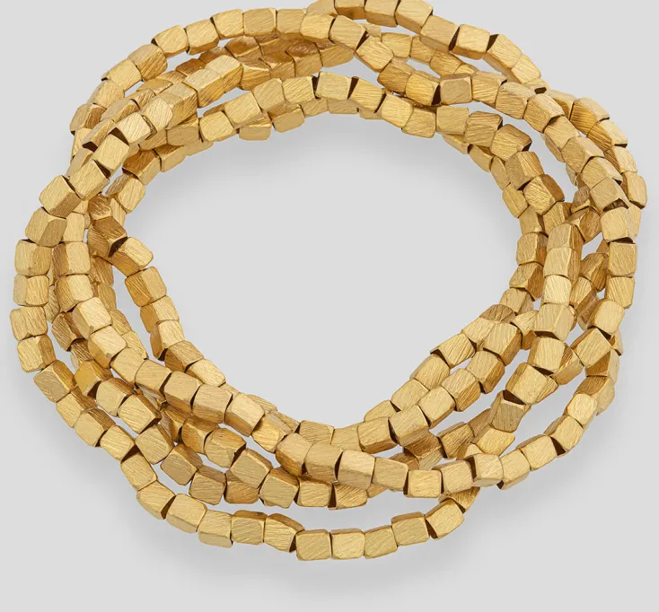 Franziska Rappold Goldschmiedeschmuck<Kette »Würfel«, goldplattiert