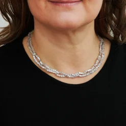 Franziska Rappold Goldschmiedeschmuck<Kette »Würfel«, Silber