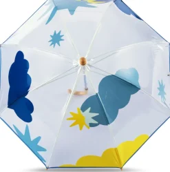 ANATOLE Regenschirme<Kinder Regenschirm »Svalbard«, Blau Gelbe Wolke