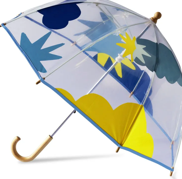 ANATOLE Regenschirme<Kinder Regenschirm »Svalbard«, Blau Gelbe Wolke