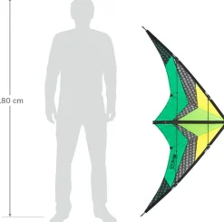 Kinder Invento Spielzeug Für Draußen<Kinder-Lenkdrachen »Limbo II Emerald«